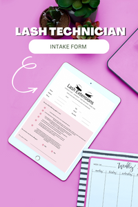 Lash Technician Editable Intake Form